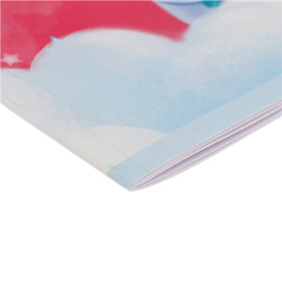Альбом для рисования А4, 12 листов на скрепке "Единорожки", обложка мелованный картон, блок 100 г/м²