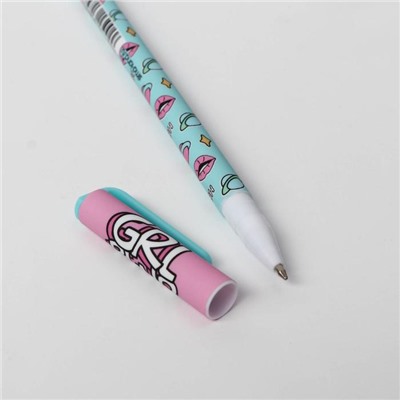 Ручка с колпачком и нанесением soft-touch Totally fine, синяя паста, 0,7 мм, цена за 1 шт