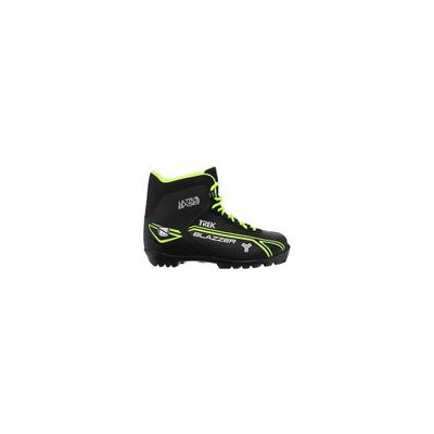 Ботинки лыжные TREK Blazzer1 NNN, цвет чёрный, лого лайм неон, размер 35 5404044