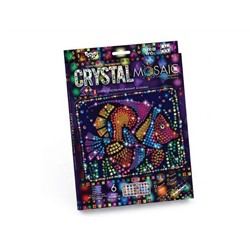 Набор для создания мозаики серии «CRYSTAL MOSAIC», на темном фоне, Рыбка