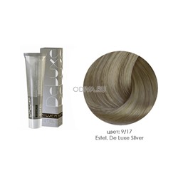 Estel, De Luxe Silver - крем-краска (9/17 блондин пепельно-коричневый), 60 мл