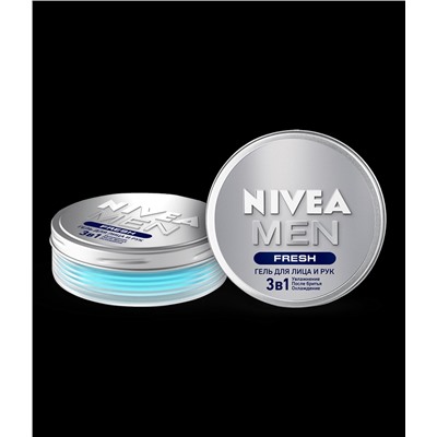 Гель для лица, рук и тела NIVEA MEN 3В1 FRESH (75мл) (83900)