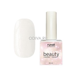 RuNail, каучуковая цветная база "beautyTINT" shimmer (№6837), 10 мл