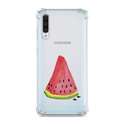 Противоударный силиконовый чехол Сочный арбуз на Samsung Galaxy A50