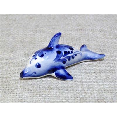 Дельфин МП0041, гжель синяя