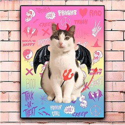 Постер «Devil cat» большой