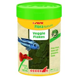 Корм Sera Flora Nature для рыб, растительный, в хлопьях, 100 мл, 22 г