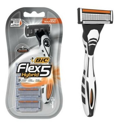 Станок для бритья BiC FLEX-5 HYBRID (+ 2 кассеты)