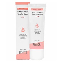 Jigott Крем для лица увлажняющий с центеллой азиатской / Daily Real Cica Water Drop Tone Up Cream, 50 мл