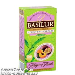 чай зелёный Basilur Волшебные фрукты абрикос-маракуйя 1,5 г.*25 пак.