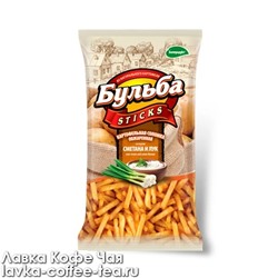 соломка картофельная "Бульба stiicks" со вкусом сметаны и лука 75 г. Белпродукт