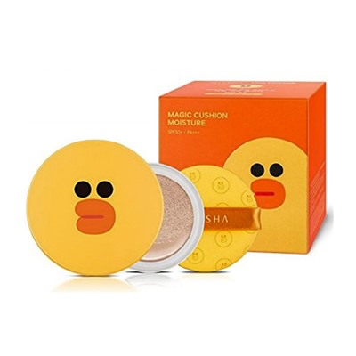 Missha Line Friends, Тональная маскирующая основа-кушон №23 Magic Cushion Moisture (15гр*2)