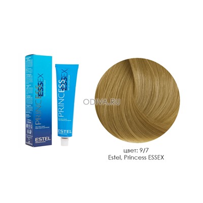 Estel, Princess Essex - крем-краска (9/7 блондин бежевый/ ваниль), 60 мл, блондин бежевый/ ваниль