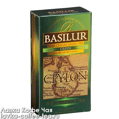 чай Basilur Остров Цейлон "Green" 1,5 г*25 пак.