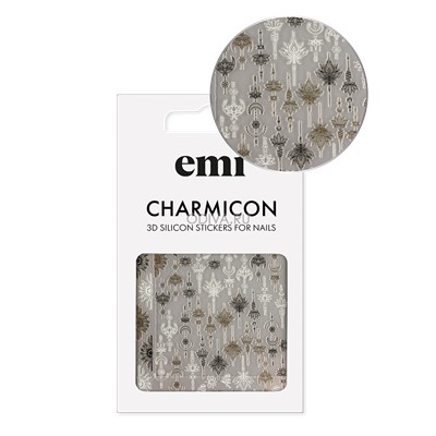 EMI, Charmicon 3D Silicone Stickers - 3D-наклейки для ногтей №223 (Бохо)