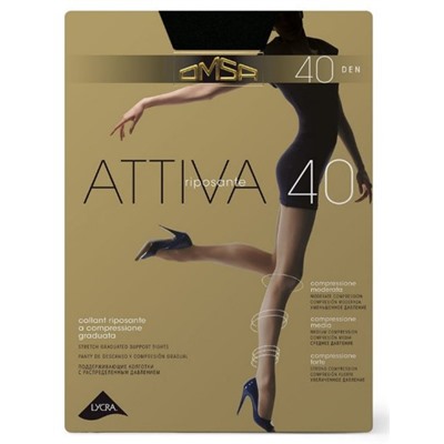 Колготки классические, Omsa, Attiva 40 XXL Plus size оптом