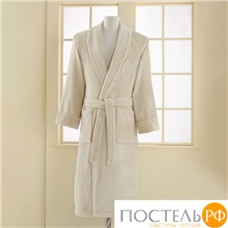 1013D10001707L Soft cotton халат DELUXE L светло-бежевый