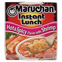 Лапша б/п Инстант Ланч со вкусом острой креветки Maruchan, США, 64 г Акция