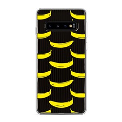 Силиконовый чехол принт Бананы на Samsung Galaxy S10