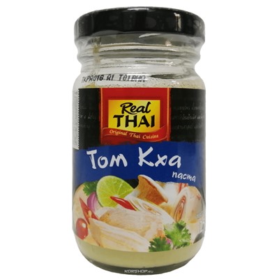 Паста на основе растительных масел Том Кха Real Thai, Таиланд, 125 г Акция