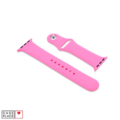 Ремешок для Apple Watch из силикона 42/44 мм розовый