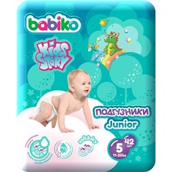 Babiko Kids Story Подгузники Junior, размер: 5 (11-25 кг) 42шт