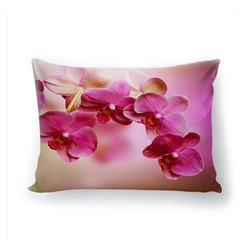 Подушка декоративная с 3D рисунком "Розовая орхидея"