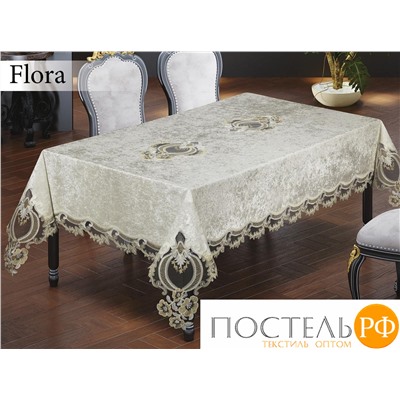 SK-229/06 Скатерть EFOR FLORA 160*220 серебро