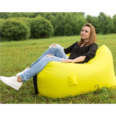 Надувное кресло-лежак Ламзак с карманами LAMZAC Россия желтый