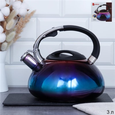 Чайник 3,0 л / NX-097 /уп 12/ фиолетовый неон/0,98