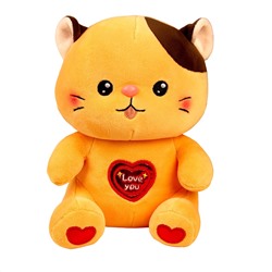Мягкая игрушка Кошечка с сердечком, 22 см