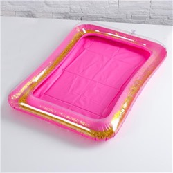Надувная песочница с блёстками, 60х45 см, цвет ярко-розовый 5088598