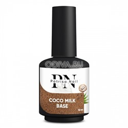 Patrisa nail, Coco milk base - каучуковая база (белая полупрозрачная), 16 мл