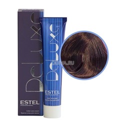 Estel, De Luxe - краска-уход (5/67 светлый шатен фиолетово-коричневый), 60 мл