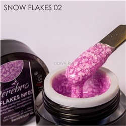 Serebro, Snow Flakes - гель-лак (№02), 5 мл
