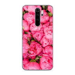 Силиконовый чехол Прекрасные пионы на Xiaomi Redmi Note 8 Pro