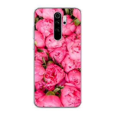 Силиконовый чехол Прекрасные пионы на Xiaomi Redmi Note 8 Pro