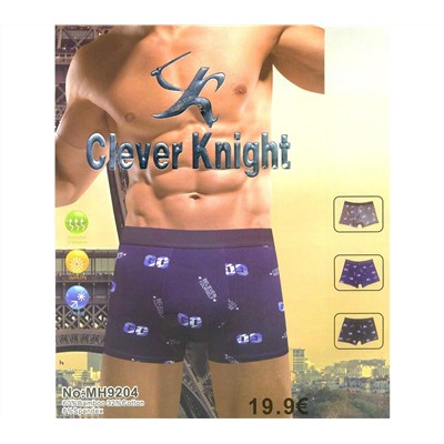 Мужские трусы Clever Knight MH9204 боксеры бамбук XL-4XL