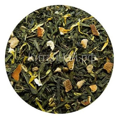 Чай зеленый - Зеленый с имбирем и медом - 100 гр