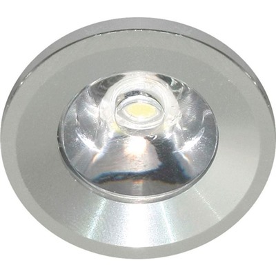 Встраиваемый светодиодный светильник G770, 1 LED, 1 W, цвет серебро, d=25мм