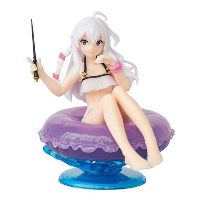 Фигурка Мику Хацунэ в фиолетовом спасательном круге / Miku Hatsune Aqua Float Girls 10,5х5,5см