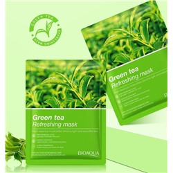 Освежающая маска для лица с экстрактом зеленого чая, 25 гр. Заряд бодрости!