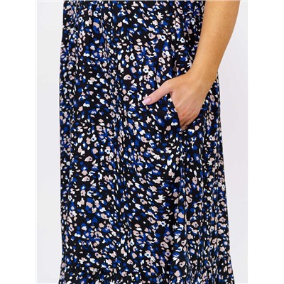 Платье женское Текс-Плюс, цвет черный синий