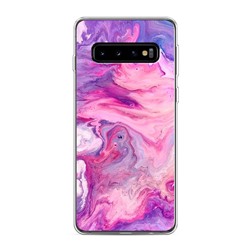 Силиконовый чехол Нежно-розовая абстракция на Samsung Galaxy S10