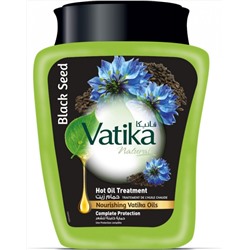 Маска для волос Восстанавливающая с маслом черного тмина Dabur Vatika Complete Protection Hot Oil Treatment Cream Black Seed 500 гр.