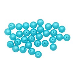 Бусы круглые (пластик) 10 мм, упак./25 г, "Астра" (029 NL голубой)