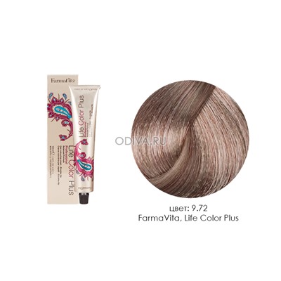 FarmaVita, Life Color Plus - крем-краска для волос ( 9.72 очень светлый блондин коричнево-перламут.)