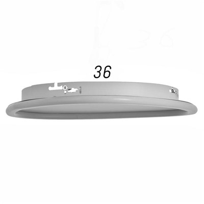 Люстра с ПДУ 1209/1 LED 120Вт 3000-6000К белый 47х47х8 см