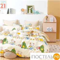 TPIG4-1573 КОД1050, Twill 1,5 спальный, 50x70 (1 шт), 70x70 (1 шт), Сатин (Твил), Коробка