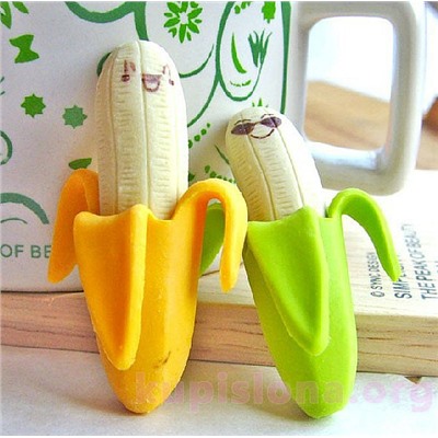 Стирательная резинка «Банан» (2 штуки)